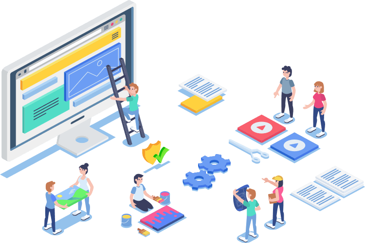 banner Wix web design & free logo
